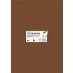 Dekorkarton, 2 oldalas, 50x70 cm, 300 g, 10 lap, FOLIA, csokoládébarna