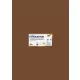 Dekorkarton, 2 oldalas, 50x70 cm, 300 g, 10 lap, FOLIA, csokoládébarna