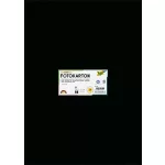 Dekorkarton, 2 oldalas, 50x70 cm, 300 g, 10 lap, FOLIA, fekete