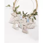 Adventi naptár, tasakos, textil, FOLIA "Basic", karácsonyi motívum