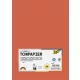 Színes papír, A4, 130 g, 100 lap, FOLIA, narancssárga
