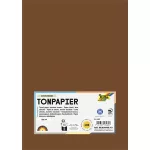 Színes papír, A4, 130 g, 100 lap, FOLIA, csokoládébarna