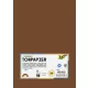 Színes papír, A4, 130 g, 100 lap, FOLIA, csokoládébarna
