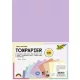 Színes papír, A4, 130 g, 10x10 lap, FOLIA, „Pastel”, vegyes színek