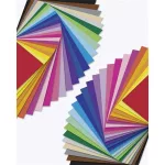 Dekorkarton, 23x33 cm, 130/300 g, 25x2 lap, FOLIA, vegyes színek