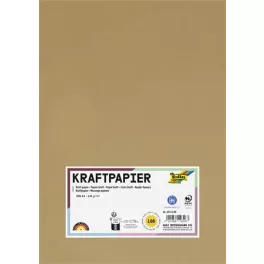 Kraft papír, A4, 120 g, 100 lap, FOLIA