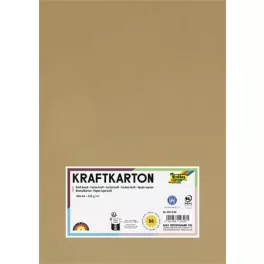 Kraft papír, A4, 230 g, 50 lap, FOLIA