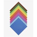 Origami papír, 15x15 cm, 70 g, 100 lap, FOLIA, vegyes színek