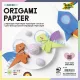 Origami papír, 20x20 cm, 70 g, 500 lap, FOLIA, vegyes színek