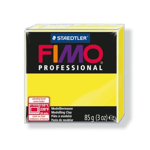 Gyurma, 85 g, égethető, FIMO "Professional", sárga