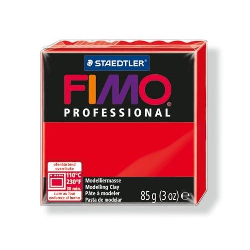 Gyurma, 85 g, égethető, FIMO "Professional", piros
