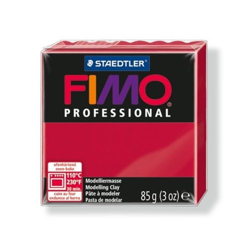 Gyurma, 85 g, égethető, FIMO "Professional", kármin