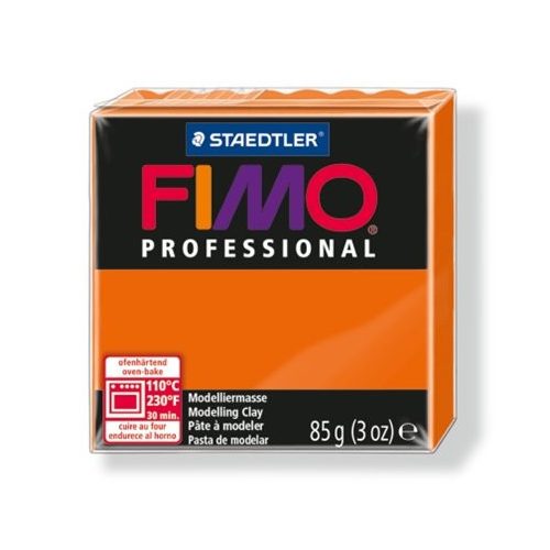 Gyurma, 85 g, égethető, FIMO "Professional", narancssárga