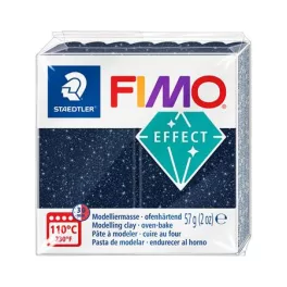   Gyurma, 57 g, égethető, FIMO "Effect", csillámos kék