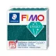 Gyurma, 57 g, égethető, FIMO "Effect", csillámos zöld
