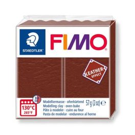   Gyurma, 57 g, égethető, FIMO" Leather Effect", dió