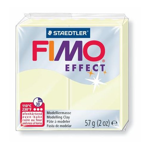 Gyurma, 57 g, égethető, FIMO "Effect", sötétben világító