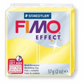  Gyurma, 57 g, égethető, FIMO "Effect", áttetsző sárga