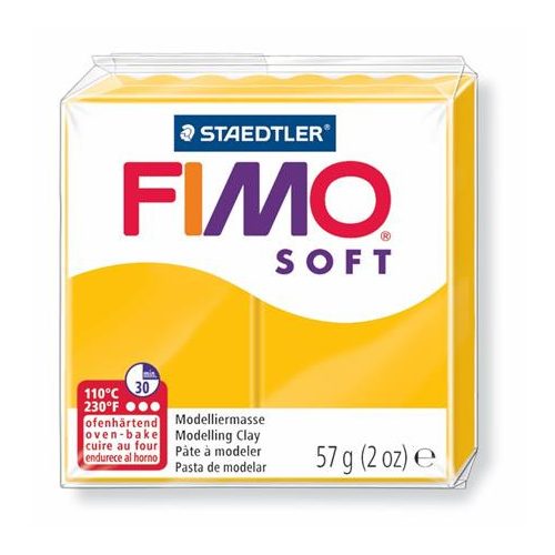 Gyurma, 57 g, égethető, FIMO "Soft", napsárga