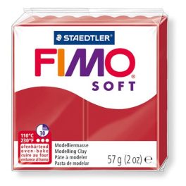   Gyurma, 57 g, égethető, FIMO "Soft", karácsonyi piros