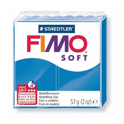 Gyurma, 57 g, égethető, FIMO "Soft", óceán kék