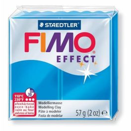   Gyurma, 57 g, égethető, FIMO "Effect", áttetsző kék