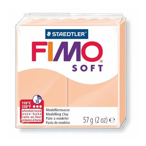 Gyurma, 57 g, égethető, FIMO "Soft", bőrszín