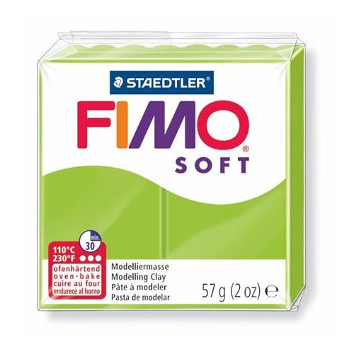 Gyurma, 57 g, égethető, FIMO "Soft", alma zöld