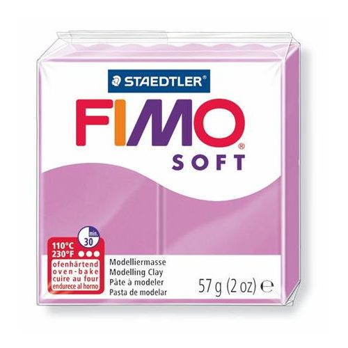 Gyurma, 57 g, égethető, FIMO "Soft", levendula