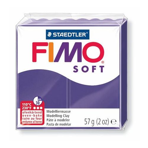 Gyurma, 57 g, égethető, FIMO "Soft", szilva