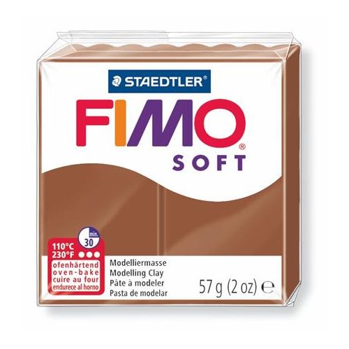 Gyurma, 57 g, égethető, FIMO "Soft", karamell