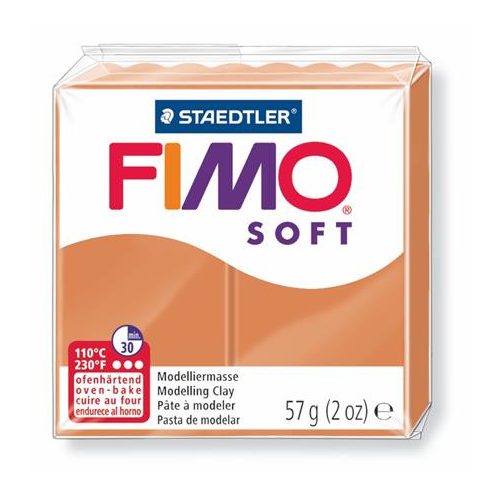 Gyurma, 57 g, égethető, FIMO "Soft", konyak