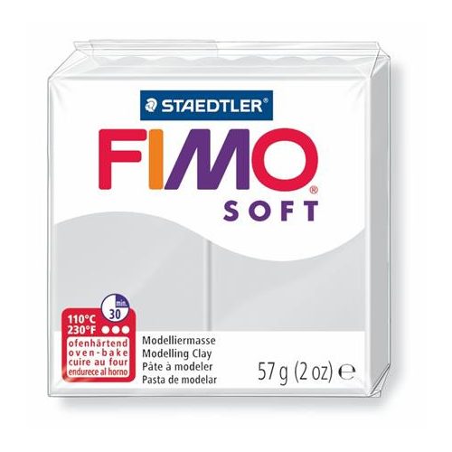 Gyurma, 57 g, égethető, FIMO "Soft", delfinszürke