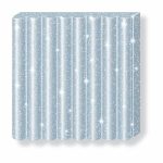 Gyurma, 57 g, égethető, FIMO "Effect", csillámos ezüst