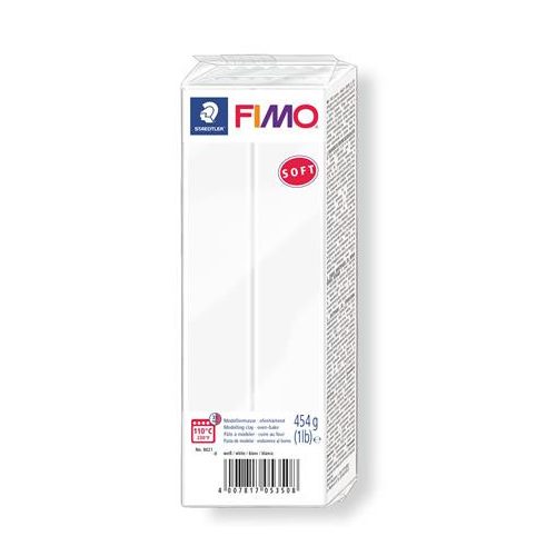 Gyurma, 454 g, égethető, FIMO "Soft", fehér