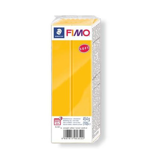 Gyurma, 454 g, égethető, FIMO "Soft", napraforgósárga