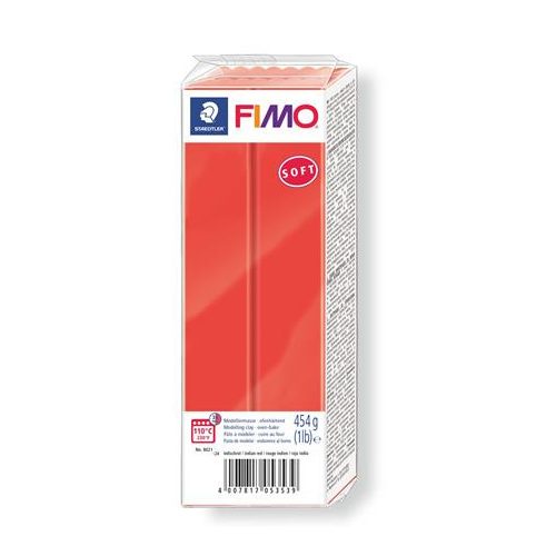 Gyurma, 454 g, égethető, FIMO "Soft", indián piros