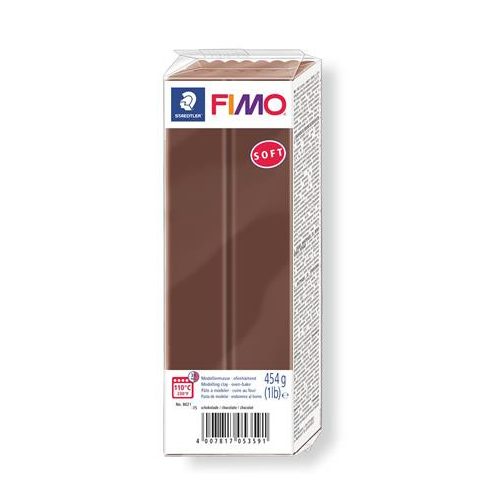 Gyurma, 454 g, égethető, FIMO "Soft", csokoládé