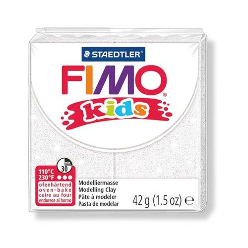 Gyurma, 42 g, égethető, FIMO "Kids", fehér