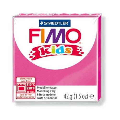 Gyurma, 42 g, égethető, FIMO "Kids", pink