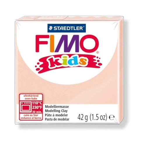 Gyurma, 42 g, égethető, FIMO "Kids", halvány rózsaszín