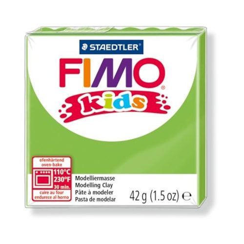 Gyurma, 42 g, égethető, FIMO "Kids", világoszöld