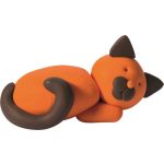 Gyurma készlet, 4x42 g, égethető, FIMO "Kids Form & Play", állatok