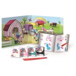 Gyurma készlet, 4x42 g, égethető, FIMO "Kids Form & Play", pónik