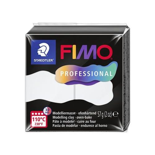Gyurma, 57 g, égethető, FIMO "Professional", fehér
