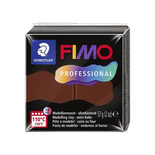 Gyurma, 57 g, égethető, FIMO "Professional", csokoládé