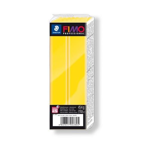 Gyurma, 454 g, égethető, FIMO "Professional", sárga