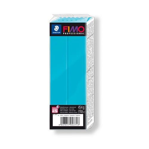 Gyurma, 454 g, égethető, FIMO "Professional", türkizkék