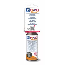   Folyékony gyurma, 50ml, égethető, FIMO "Effect", fekete