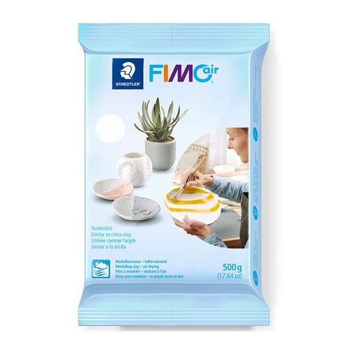 Gyurma, 500 g, levegőre száradó, FIMO "Air Basic", fehér